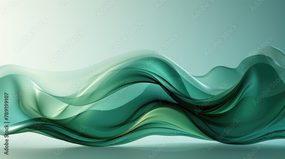 Abstract backdrop of green wavy lines Abstract backdrop of green wavy lines