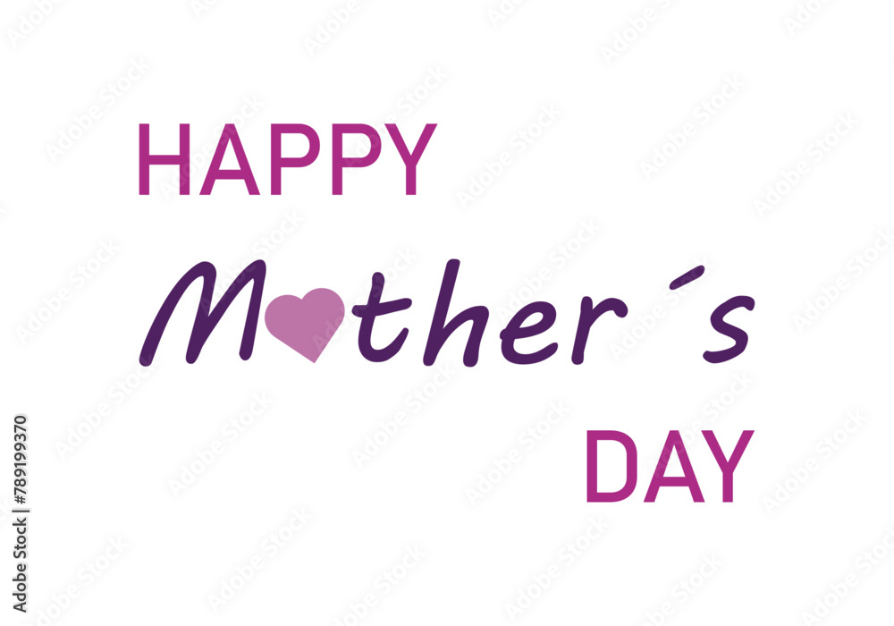 Felicitación por el día de la Madre con corazones rosas. Felicitación por el día de la Madre con corazones rosas.