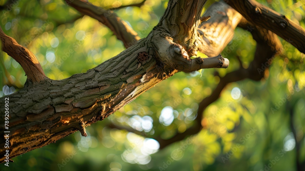 Beautiful green tree branch in the park. Close-up photography Beautiful green tree branch in the park. Close-up photography