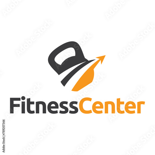 The kettlebell logo is suitable for fitness business symbols.
