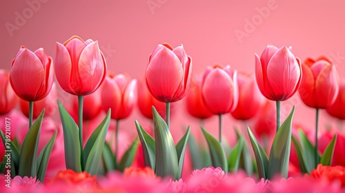Close-up of Red Tulips