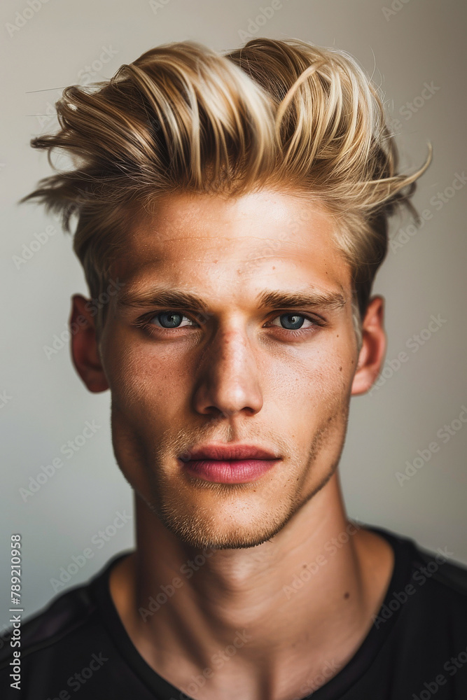 good looking blond young man