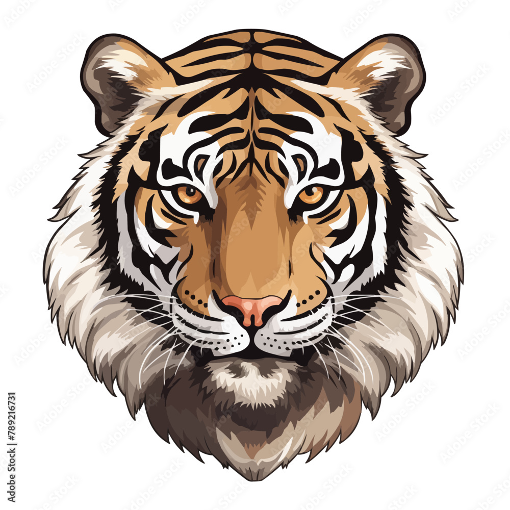 Tiger Illustration , isolated transparent background, vector Tiger Illustration , isolated transparent background, vector