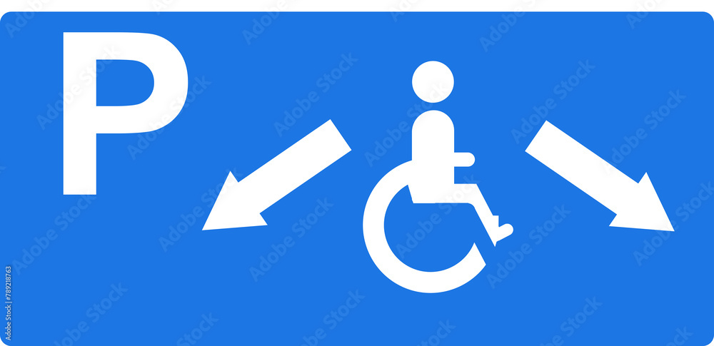 Parking réservé aux personnes handicapées Parking réservé aux personnes handicapées