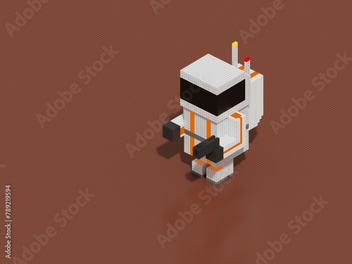 3D Rendered Space Trooper Art
