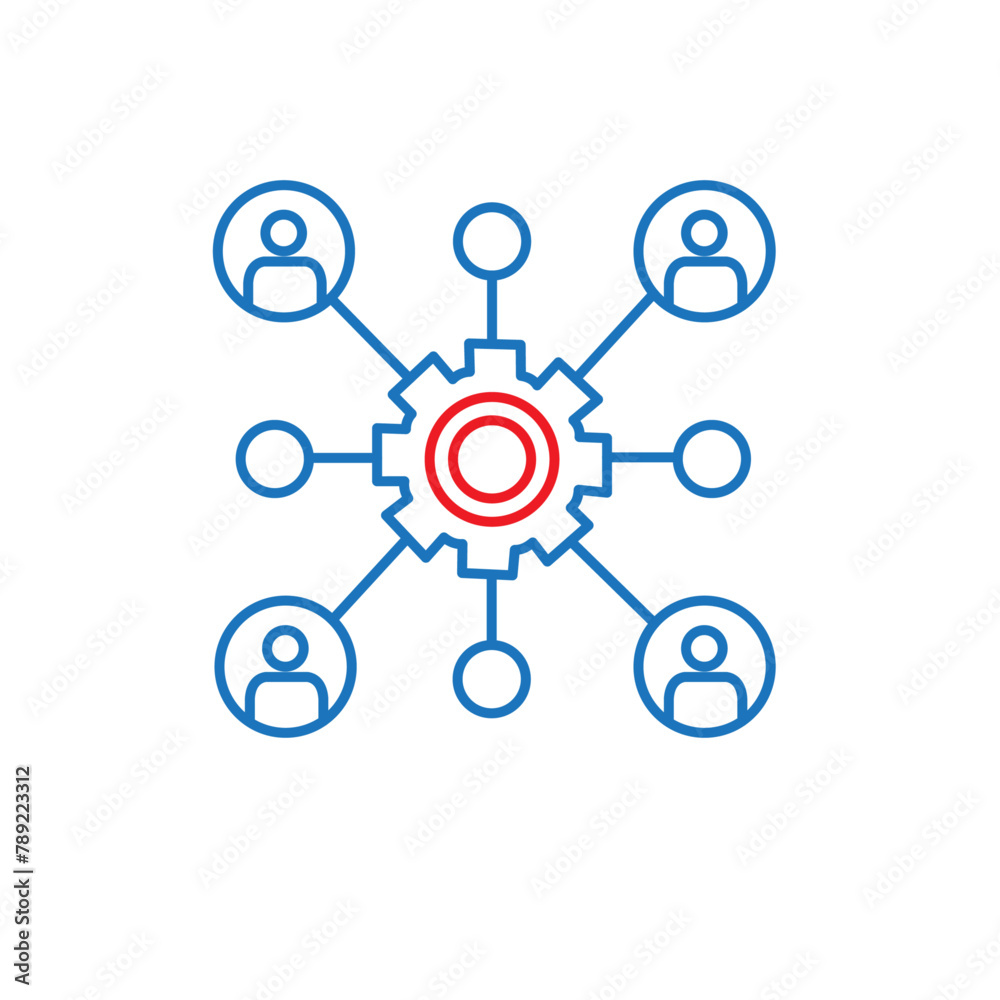 Association Analysis Vector Icon Design Association Analysis Vector Icon Design