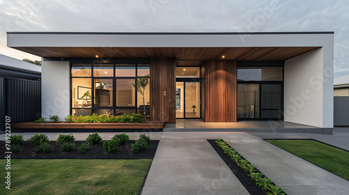 Modern Country Town House Entrance in Australia