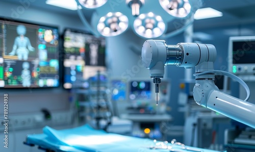 Robotic surgical operating room using artificial intelligence. photo