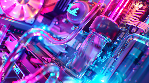 Futuristic PC Cooling Solution - Mesmerizing RGB-Lit Water Cooling System