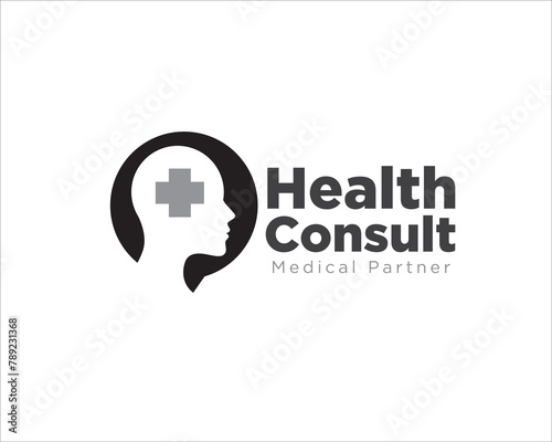 mind health consult logo designs for medical service and care