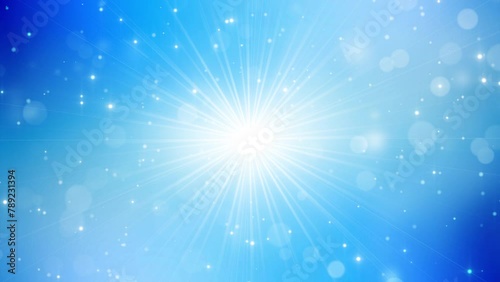 royal blue white light rays birthday background photo