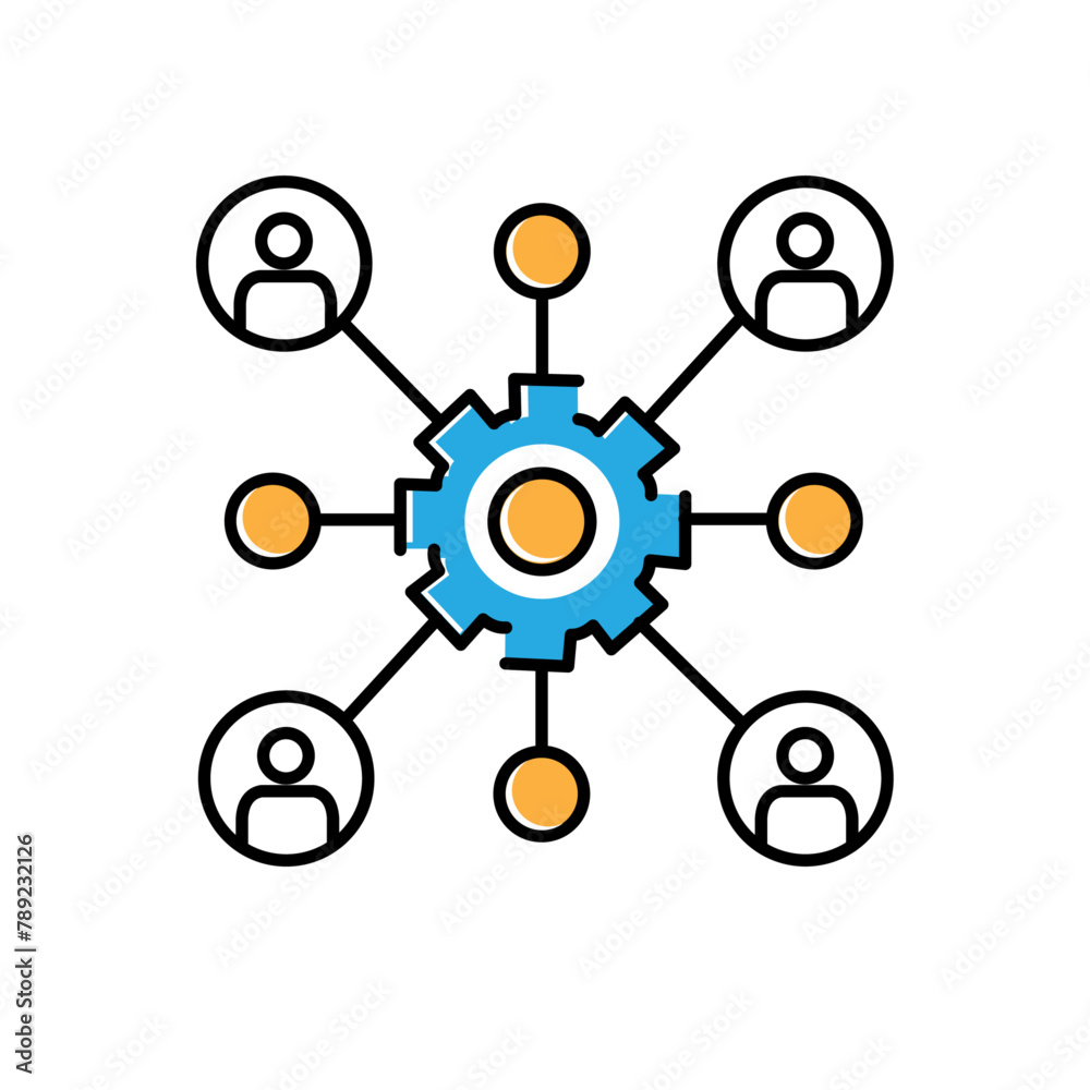 Data Association Mining Vector Icon Design Data Association Mining Vector Icon Design
