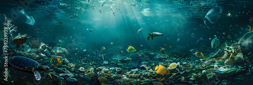 Underwater Havoc: Unmasking the Harrowing Impact of Plastic Pollution on Marine Life © Edith