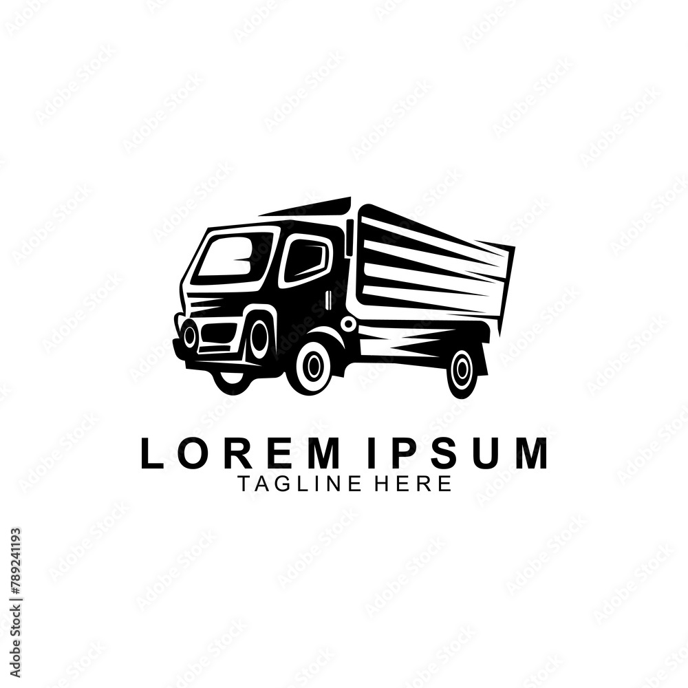 Truck logo template vector illustration. Unique truck icon. Truck logo template vector illustration. Unique truck icon.