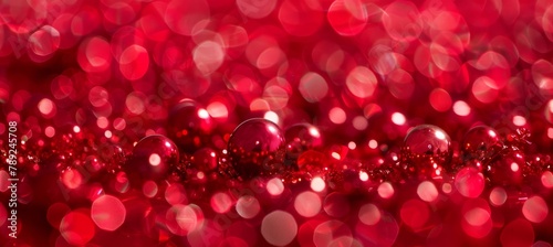Vibrant abstract red light bokeh blur for dynamic and visually appealing background