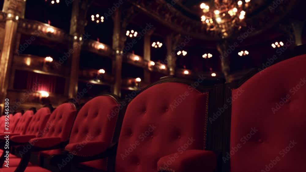 elegant theater featuring beautiful gilded decorations