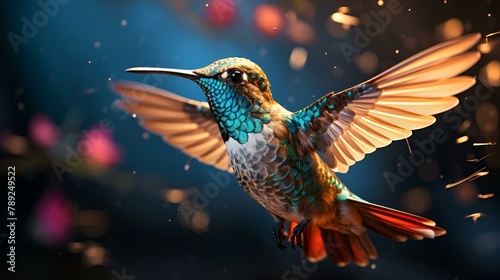 hummingbird in flight  © Dxire