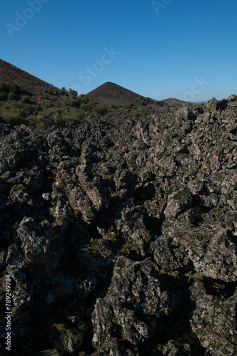 Kula Salihli Geopark. Kula Geopark walking path.
Sandal Divlit Volcano Cone - Kula - Salihli Geopark. Turkish name; Divlit Volcano Cone. Manisa, Türkiye.
 photo