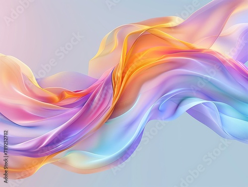Abstract background with colorful pastel colors, soft shapes and smooth gradients 