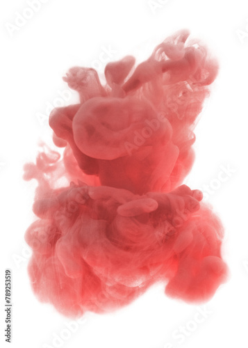 Red color png smoke element