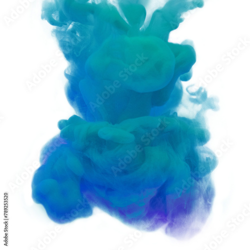 Blue ink explosion p design space