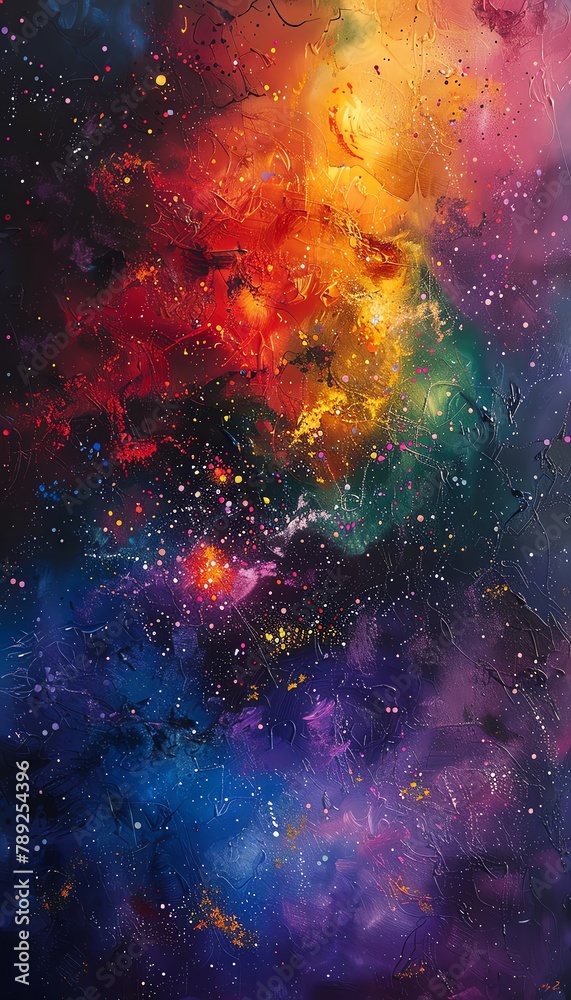 A constellation of abstract shapes, each a world within a galaxy of boundless imagination A constellation of abstract shapes, each a world within a galaxy of boundless imagination