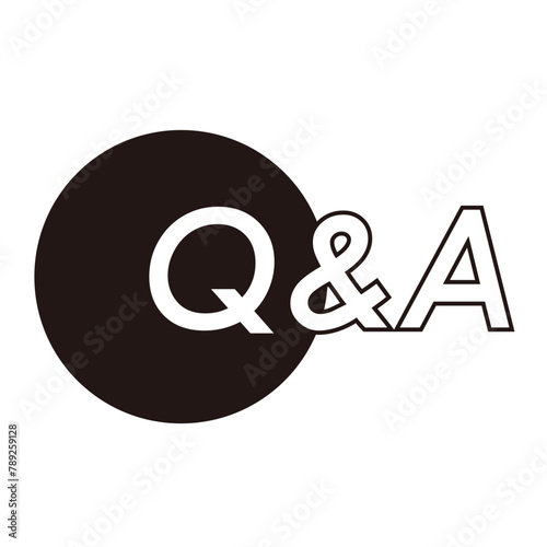 Q&Aの見出し、アイコン　イラストベクター素材