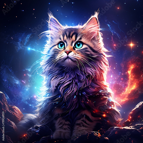 cat in the galaxy photo