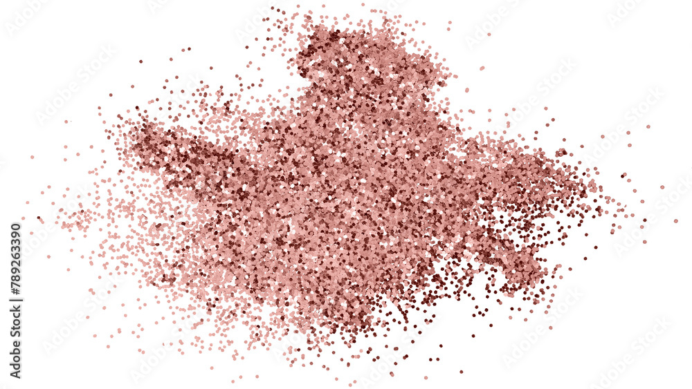Dusty copper particles pattern background transparent png
