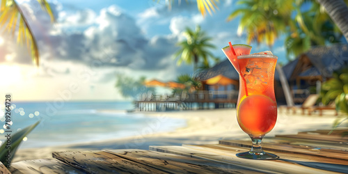 cocktail on the beach