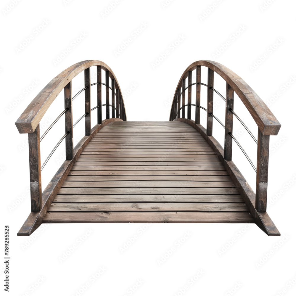 Naklejka premium Footbridge isolated on transparent background