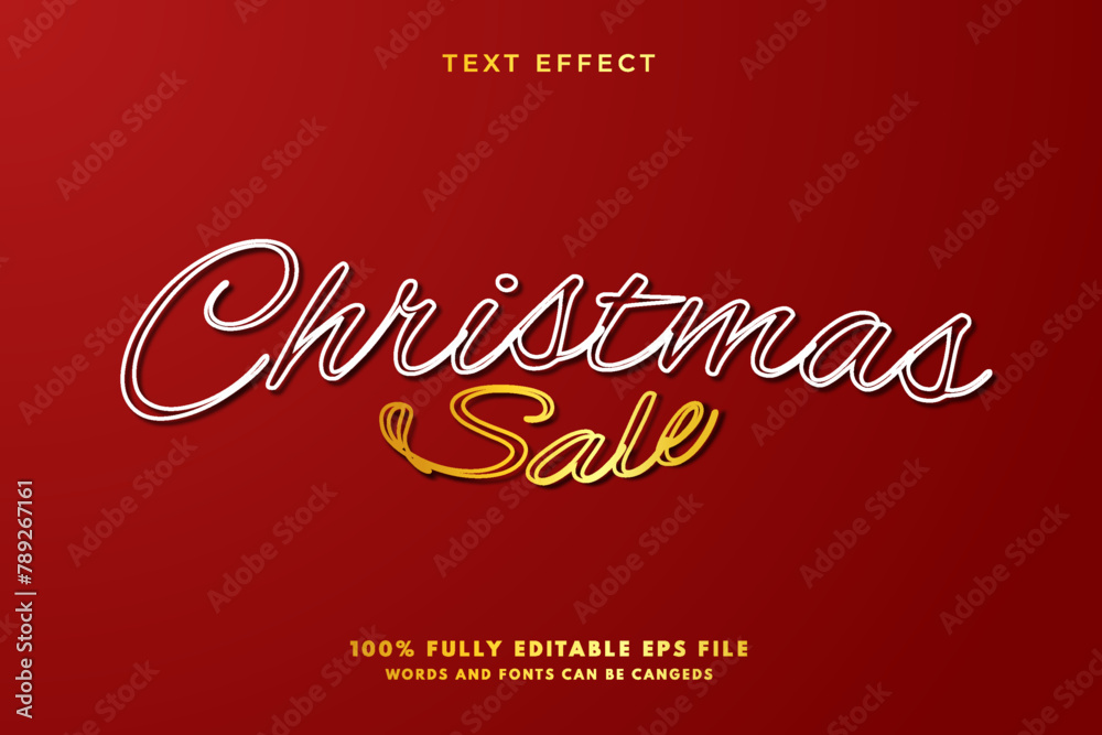 CHRISTMAS SALE  3d editable text effect, suitable for promotion product
