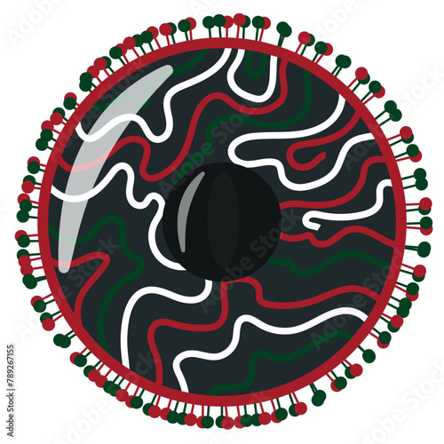 design for the mexican Cinco de Mayo holiday, namely a black sombrero decorated with various red, white and green stripes, for posters, packaging or textiles