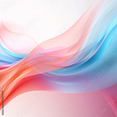 abstract background with smooth lines in pink, blue and green colors