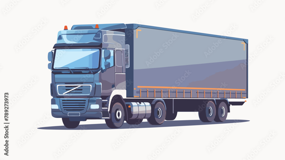 Truck Icon flat design style Vector illustration isolated