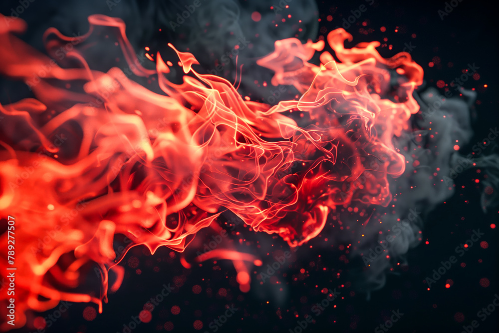 The hell inferno metaphor, souls entering to hell in mesmerize fluid motion, with hell fire and smoke The hell inferno metaphor, souls entering to hell in mesmerize fluid motion, with hell fire and smoke