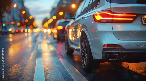 Rear lamp signals for turn of car on street