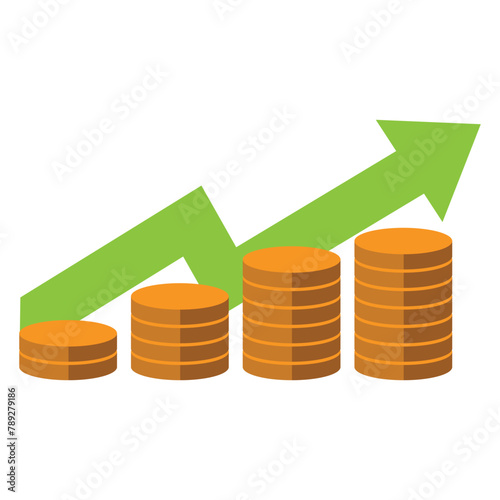 Investment Icon Vector for Financial Growth