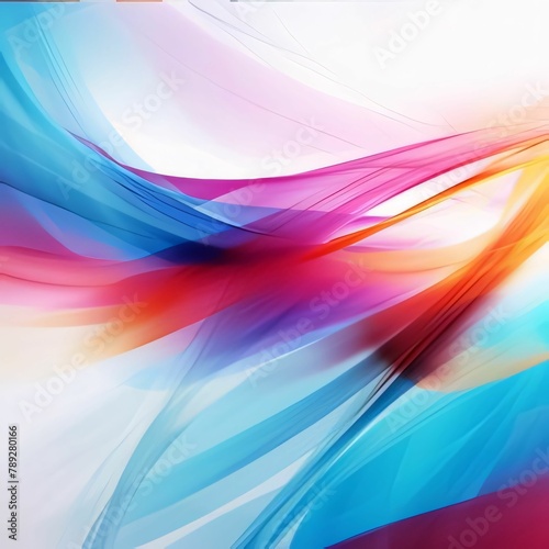 abstract background with smooth lines in blue  red and yellow colors