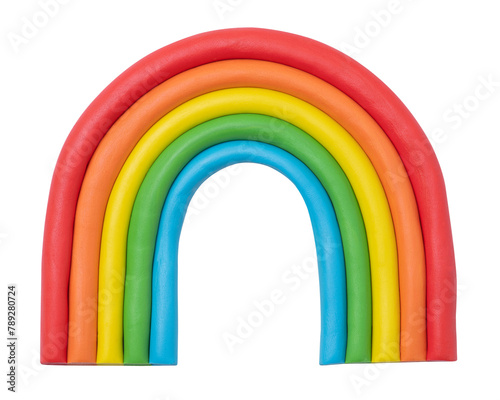Png cute rainbow dry clay colorful craft graphic for kids