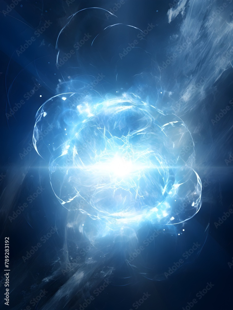 Captivating Cosmic Explosion:Mystical Fusion of Light,Energy,and Elemental Forces in the Ethereal Expanse