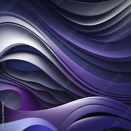 Abstract background with blue and purple wavy lines. Vector illustration.