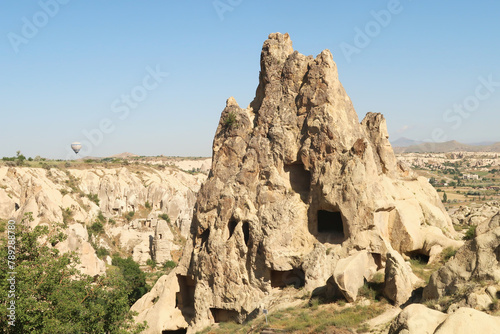 The back of the Nuns Convent Monastery, Convent Monastery of the Nuns Girls, Nunnery, Rahibeler Manastiri at the Göreme Open Air Museum, Göreme, Cappadocia, Turkey photo