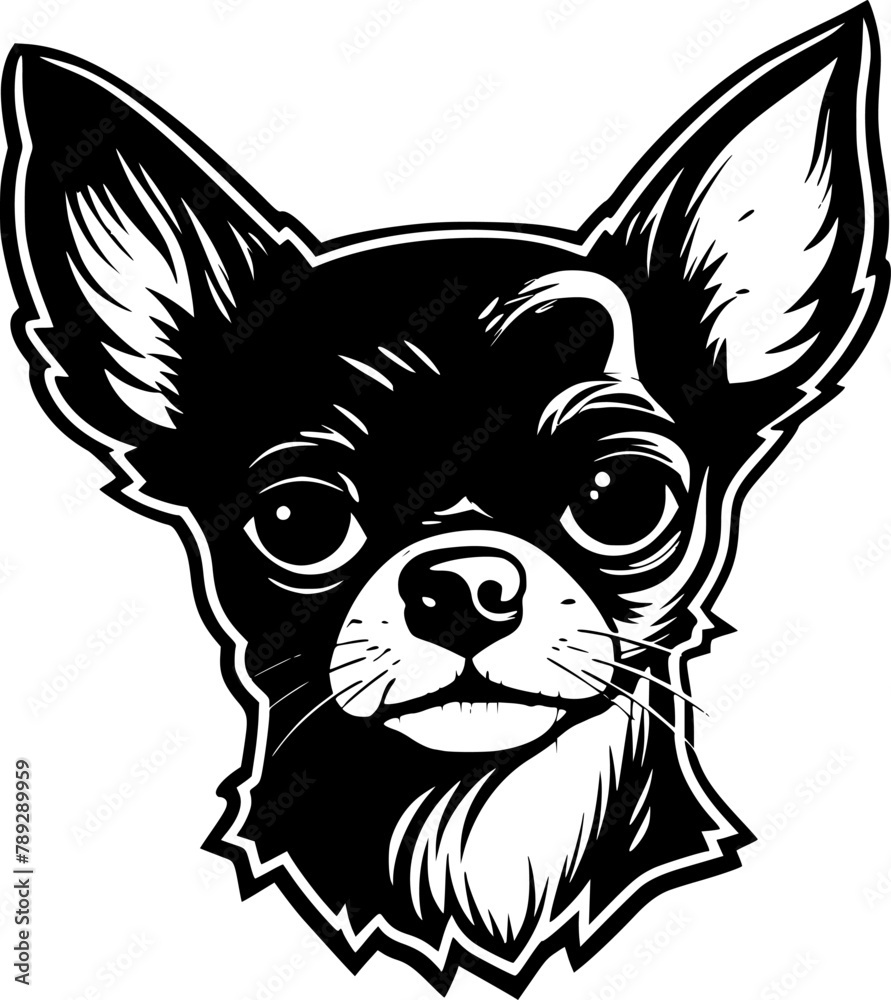 Chihuahua | Minimalist and Simple Silhouette - Vector illustration Chihuahua | Minimalist and Simple Silhouette - Vector illustration