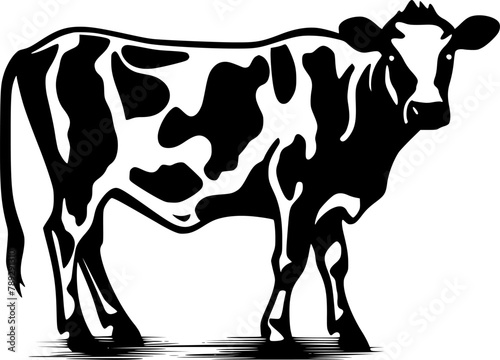 Cow - High Quality Vector Logo - Vector illustration ideal for T-shirt graphic