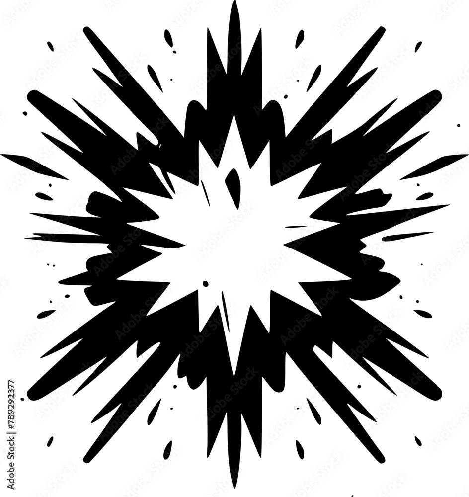Explosion | Minimalist and Simple Silhouette - Vector illustration Explosion | Minimalist and Simple Silhouette - Vector illustration