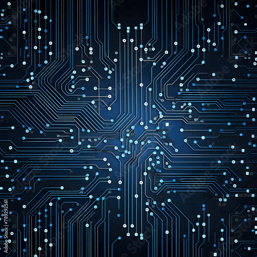 Circuit board background. Electronic computer technology. Motherboard digital chip. Tech science background. Integrated communication processor. Information engineering component.