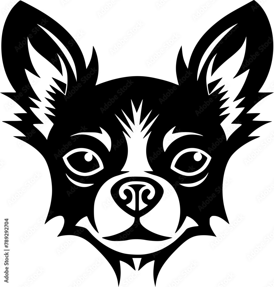 Fototapeta premium Chihuahua - Minimalist and Flat Logo - Vector illustration