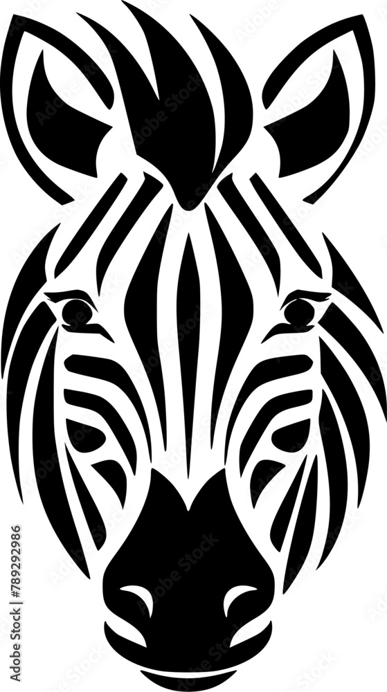 Naklejka premium Zebra - High Quality Vector Logo - Vector illustration ideal for T-shirt graphic