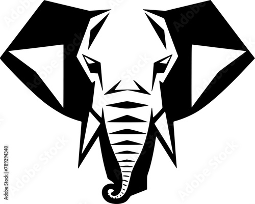 Elephant | Minimalist and Simple Silhouette - Vector illustration